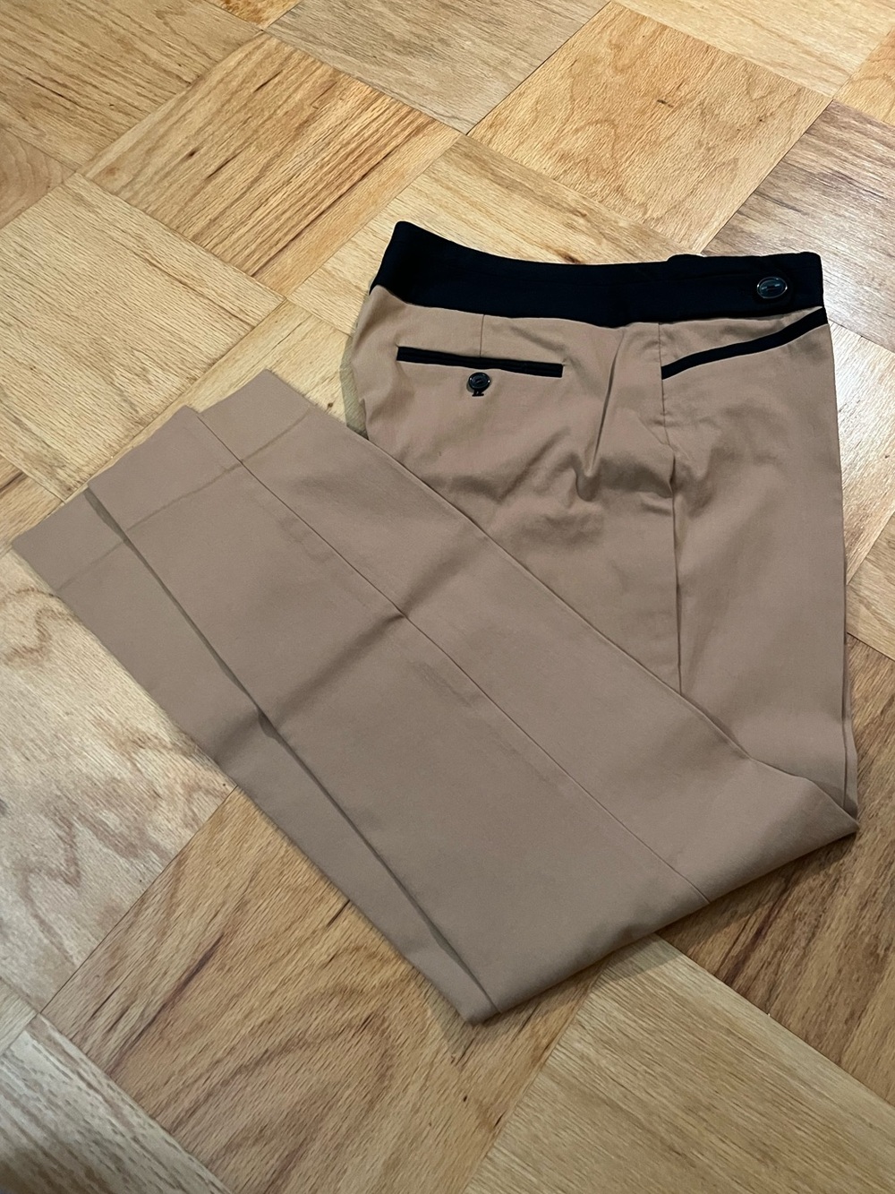 The Limited Tan and Black Slacks